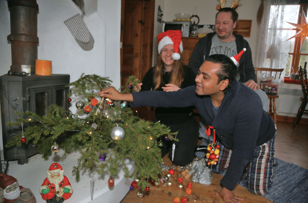 Så firade vi en internationell jul i Småland