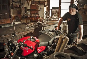 Journalisten Jan Leek älskar sin Ducati