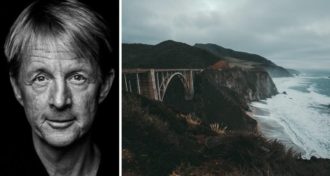 Bild: Porträtt av Björn Natthiko Lindeblad, bild 2: Brixon bridge från 