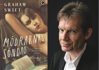 Mödrarnas Söndag omslag, samt porträtt av Graham Swift