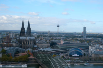 Vy över centrala Köln