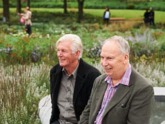Trädgårdsexperterna Piet Oudolf och Stefan Matsson.